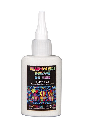 ARTEMISS Slupovací barva glitrová transparentní 50g, bílé zlato