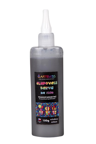 ARTEMISS Slupovací barva transparentní 100g, černá