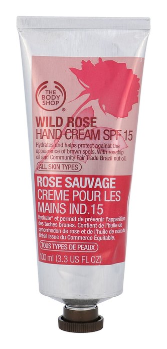 The Body Shop Wild Rose Krém na ruce 100 ml SPF15 pro ženy