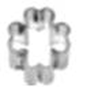 Vykrajovátko čtyřlístek 1,4cm - Smolík