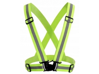 Reflexní postroj zelený