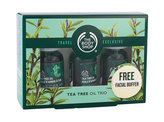 The Body Shop Tea Tree Tea Tree Oil 3x 10 ml + čisticí houbička