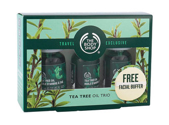 The Body Shop Tea Tree Tea Tree Oil 3x 10 ml + čisticí houbička