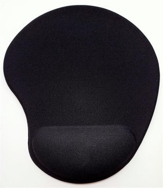 Crono podložka pod myš, ergonomická, gelová, černá