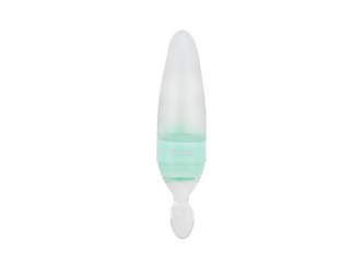 Lahvička silikonová se lžičkou 90ml Rocket Mint