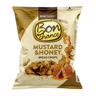 Bon Chance chlebové chipsy s medem a hořčicí 120g