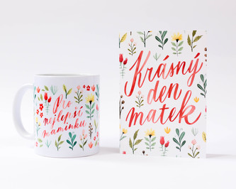 Chaukiss SET Hrnek - "Pro nejlepší maminku" + přáníčko