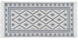 Kusový oboustranný vzorovaný koberec - běhoun KILIM RAM světle šedá 70x140 cm Multidecor
