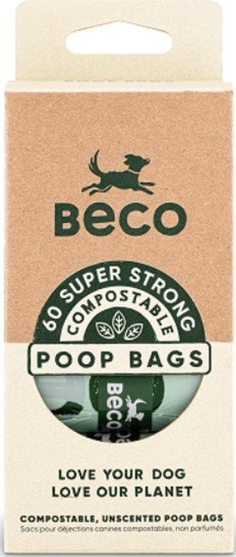 BecoBags, EKO sáčky, 60ks (4 rolky po 15ks)- Kompostovatelné