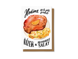 Chaukiss Hodíme se k sobě jako řízek a bramborový salát