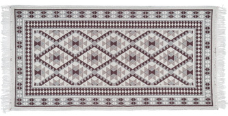 Kusový oboustranný vzorovaný koberec - běhoun KILIM RAM hnědá 70x140 cm Multidecor