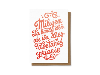 Chaukiss Milujem Ťa každý deň ale iba dnes dostaneš prianie