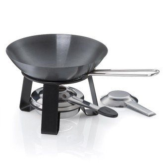 KELA Mini wok Joy ocel černý 15,0cm 18,0cm 0,35 KL-10059