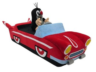 Krtkovo autíčko - dětská sedačka + Krtek 15cm, sedící