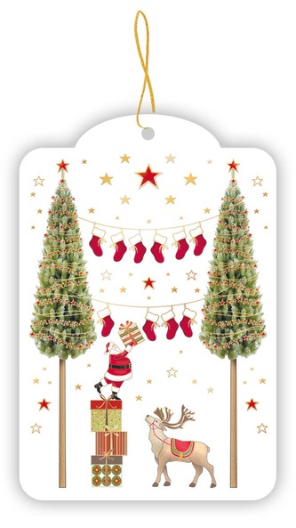 QUIRE PUBLISHING Jmenovky na dárky 5 kusů 0838 QP  - vánoční