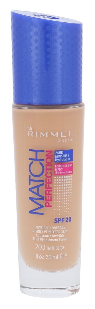 Rimmel London Match Perfection Makeup SPF20 30 ml 203 True Beige pro ženy