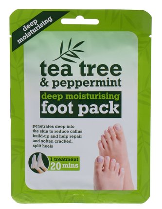 Xpel Tea Tree Krém na nohy Tea Tree & Peppermint Deep Moisturising Foot Pack 1 ks pro ženy