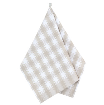 Kuchyňská utěrka 1ks - kytička béžová - 50x70 cm