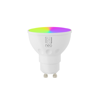 Immax NEO Smart žárovka LED GU10 4,8W RGB+CCT barevná a bílá, stmívatelná, zigbee