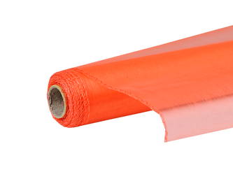 Organza uni 14,5cm x 10m ČERVENOORANŽOVÁ