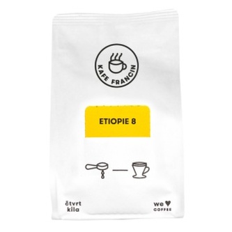 Káva Kafe Francin č. 2 (Etiopie 8) 250g, zrnková