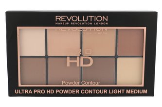 Makeup Revolution London Ultra Pro HD Pudr Powder Contour Palette 20 g Light Medium pro ženy
