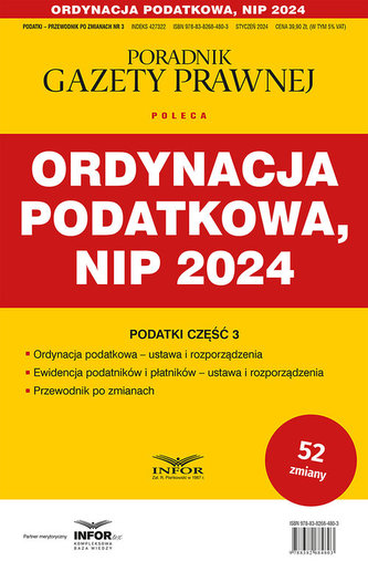 Ordynacja Podatkowa NIP 2024 Podatki