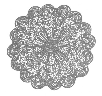 Prostírání VITTA šedá O 38 cm Mybesthome