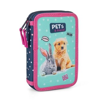 Oxybag Penál 2 patrový - Mazlíčci