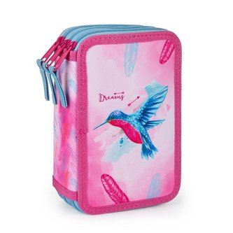 Oxybag Penál 3 patrový - Kolibřík