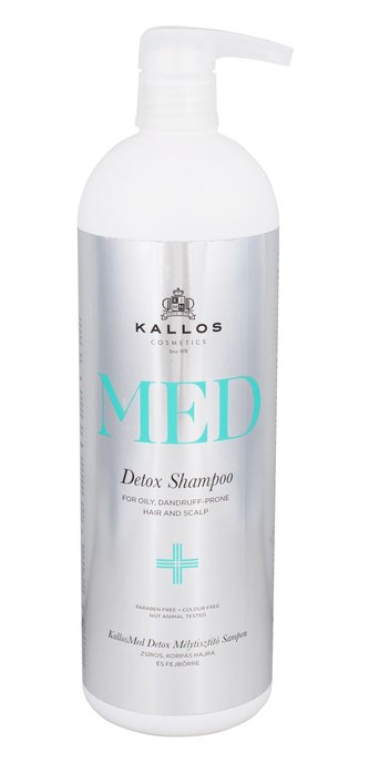Kallos Cosmetics MED Šampon Detox 1000 ml pro ženy