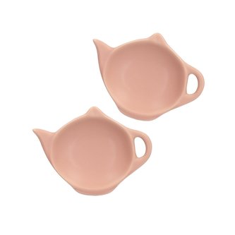 Sada odkládacích talířků | LARRA | růžová | 2ks 11x11 cm | 836676 Homla