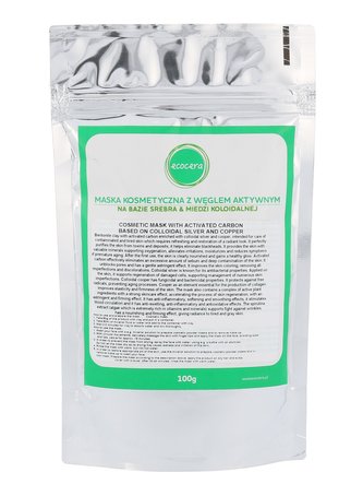 Ecocera Activated Carbon Pleťová maska 100 g pro ženy