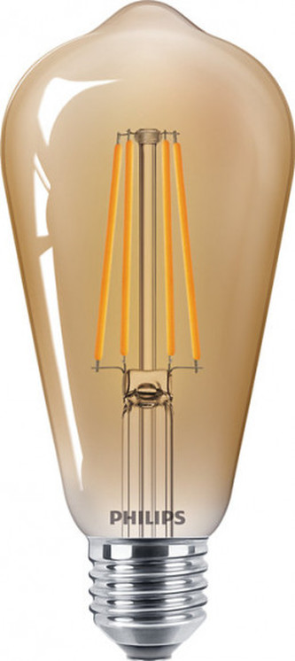 Vintage LED žárovka E27 ST64 5,5W 600lm 2500K nestmívatelná, gold