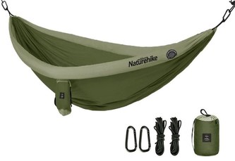 Naturehike hamaka DC-C09 pro 2 osoby s nafukovacími lemy 850g - tmavě zelená Naturehike hamaka DC-C09 pro 2 osoby s nafukovacími lemy 850g - tmavě zelená
