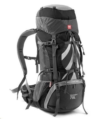 Naturehike expediční batoh 70+5l - šedý