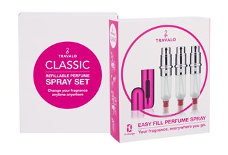 Travalo Travalo Classic HD Plnitelný flakón 3x5 ml Pink unisex