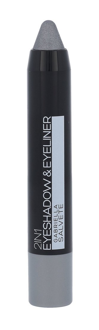 Gabriella Salvete Eyeshadow & Eyeliner Oční stín 2in1 3,5 g 01 Metallic Grey pro ženy