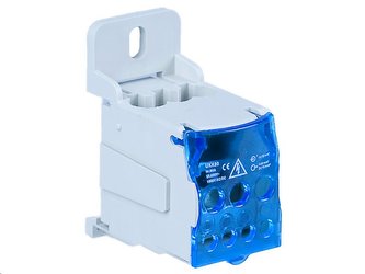 Distribuční blok VCX UKK 80A / 6 otvorů / 80A / 690V / na DIN lištu
