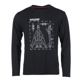 Triko TOP GUN dlouhý rukáv ČERNÉ vel.XL