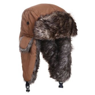 Beranice Tramp s kožešinou COYOTE vel.57