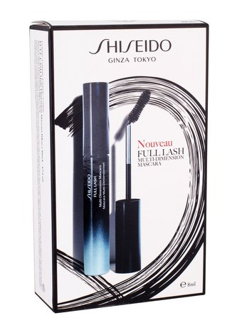 Shiseido Full Lash řasenka 8 ml + rtěnka Rouge Rouge 2,5 g RD501 Ruby Copper + make-up Synchro Skin Glow 1 ml 3 Neutral