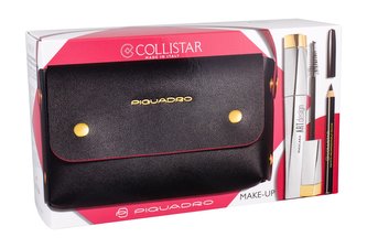 Collistar Art Design řasenka 12 ml + tužka na oči 2 g Black + kabelka
