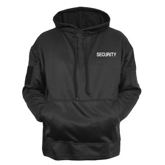 Mikina SECURITY s kapucí ČERNÁ vel.XXL