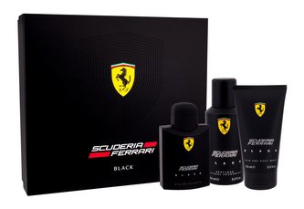 Ferrari Scuderia Ferrari Black toaletní voda 125 ml + sprchový gel 150 ml + deodorant 150 ml