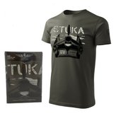 Triko Junkers Ju-87 STUKA ŠEDOZELENÉ vel.XL