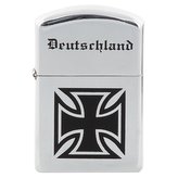 Zapalovač benzínový logo kříž CHROM