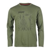 Triko TOP GUN dlouhý rukáv ZELENÉ vel.L