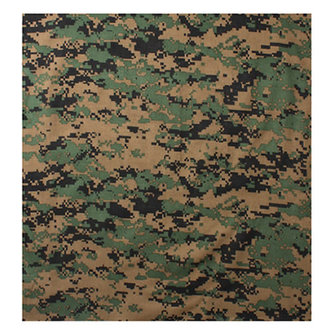 Šátek 55 x 55 cm DIGITAL WOODLAND