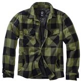 Košile LUMBERJACKET dlouhý rukáv flanel ČERNO/ZELENÁ vel.M